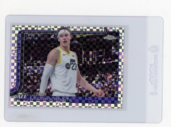 2025 Topps Chrome Lauri Markkanen XFractor Refractor Basketball Card
