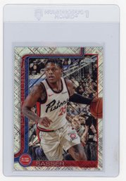 2025 Topps Chrome Marcus Sasser Skylight Refractor Basketball Card