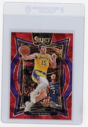 2024 Panini Select Austin Reaves Concourse Cracked Ice Red Prizm Refractor Basketball Card