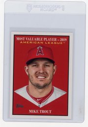 2025 Topps Update Mike Trout Most Valuable Player Baseball Card