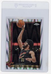 2025 Topps Chrome Jarrett Allen RayWave Refractor Basketball Card
