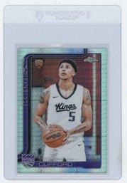 Nique Clifford Rookie Card 2025 Topps Chrome Prism Refractor Basketball Card