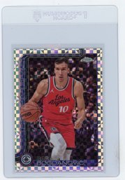 2025 Topps Chrome Bogdan Bogdanovic XFractor Refractor Basketball Card