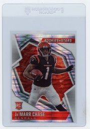 Ja'Marr Chase Rookie Card 2021 Panini Rookies & Stars Pulsar Prizm Refractor Football Card