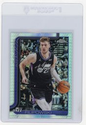 2025 Topps Chrome Kyle Filipowski Prism Refractor Basketball Card