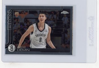 Egor Demin Rookie Card 2025 Topps Chrome Basketball Card