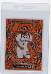 2024 Panini Obsidian D'Angelo Russell Electric Etch Orange Flood Basketball Card #'d To 125