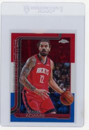 2025 Topps Chrome Steven Adams Red White & Blue Refractor Basketball Card