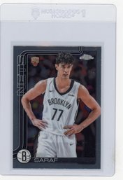 Ben Saraf Rookie Card 2025 Topps Chrome Basketball Card
