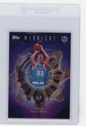 Liam McNeeley Rookie Card 2025 Topps Midnight Insomnia Morning Basketball Card #'d To 149