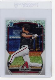 Druw Jones Rookie Card 2023 Bowman Mega Box Chrome Refractor Baseball Card