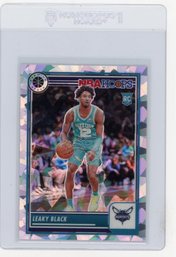 Leaky Black Rookie Card 2023 Panini NBA Hoops Premium Stock Ice Prizm Refractor Basketball Card