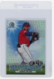 George Valera Rookie Card 2023 Bowman Mega Box Sights On September Chrome Refractor Baseball Card
