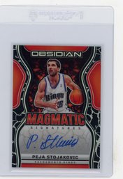 2024 Panini Obsidian Peja Stojakovic Magmatic Signatures Autograph Basketball Card #'d To 149