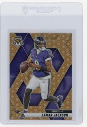 2025 Panini Mosaic Lamar Jackson Honeycomb Prizm Refractor SSP Case Hit Football Card