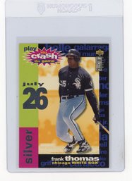 1995 Upper Deck Collector's Choice Frank Thomas You Crash The Game Silver Set Baseball Card