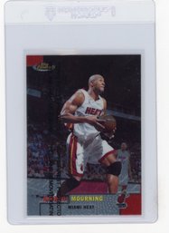1999 Topps Finest Alonzo Mourning Basketball Card With Coating