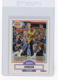 1990 Fleer Magic Johnson Basketball Card