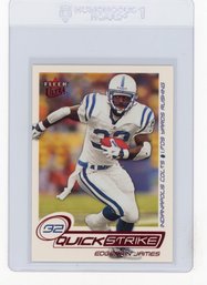 2001 Fleer Ultra Edgerrin James Quick Strike Football Card