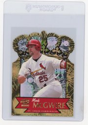 2000 Pacific Mark McGwire Gold Crown Die Cut Baseball Card