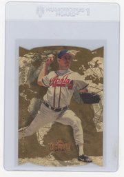 1998 Fleer Skybox Metal Universe Greg Maddux Universal Language Die Cut Baseball Card