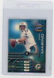 1999 Pacific Prism Dan Marino Dial-a-stats Football Card