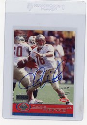 Chris Weinke Rookie Card 2001 Pacific Autograph Football Card #'d To 1000
