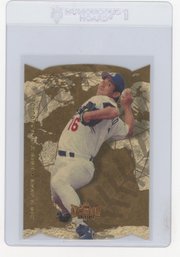 1998 Fleer Skybox Metal Universe Hideo Nomo Universal Language Die Cut Baseball Card
