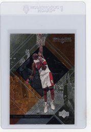 1999 Upper Deck Black Diamond Dikembe Mutombo Basketball Card