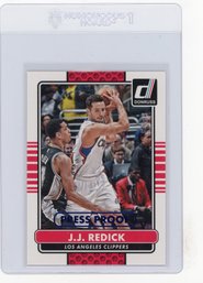 2014 Panini Donruss J.J. Redick Press Proof Blue Basketball Card #'d To 99