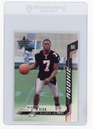 Michael Vick Rookie Card 2001 Donruss Leaf Rookies & Stars Football Card