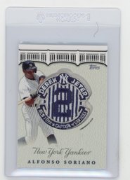2020 Topps Update Alfonso Soriano Derek Jeter Final Season Commemorative Patch Baseball Card