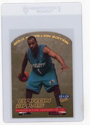 Baron Davis Rookie Card 1999 Fleer Ultra Gold Medallion Edition Die Cut Basktball Card