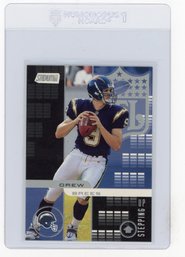 Drew Brees Rookie Card 2001 Topps Stadium Club Stepping Up Football Card