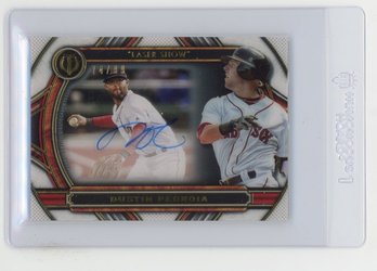 2023 Topps Tribute Dustin Pedroia 'laser Show' Tribute To Nicknames Autograph Baseball Card #'d To 99