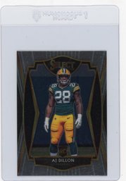 AJ Dillon Rookie Card 2020 Panini Select Premier Level Football Card