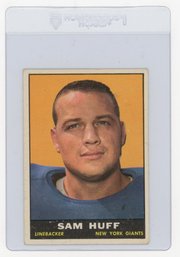 1961 Topps Sam Huff Football Card