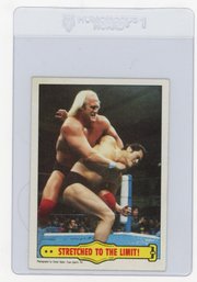 Hulk Hogan Rookie Card 1985 Topps WWF Stretched To The Limit! Wrestling Card