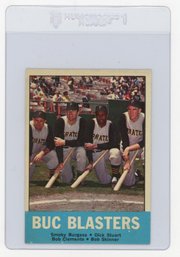 1963 Topps Smokey Burgess Dick Stuart Bob Clemente Bob Skinner Buc Blasters Baseball Card