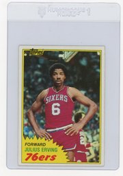 1981 Topps Julius Erving Basketball Card