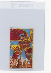 Batman & Robin Rookie Card 1960s Japenese Batman & Robin Menko Card