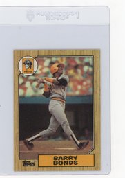 Barry Bonds Rookie Card 1987 Topps Baseball Card
