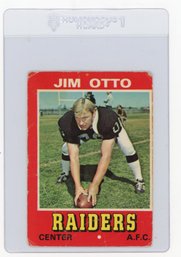 1974 Topps Wonder Bread Jim Otto Football Card