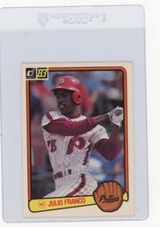 Julio Franco Rookie Card 1983 Donruss Baseball Card
