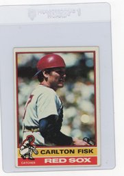 1976 Topps Carlton Fisk Baseball Card