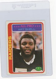 1978 Topps Art Shell Football Card
