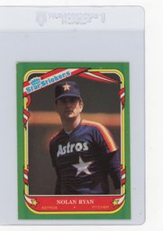 1987 Fleer Star Stickers Nolan Ryan Baseball Sticker