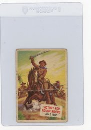 1954 Topps Scoop Victory For Rough Riders Card