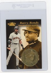 1997 Pinnacle Mint Collection Barry Bonds Baseball Card