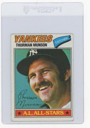 1977 Topps Thurman Munson Baseball Card